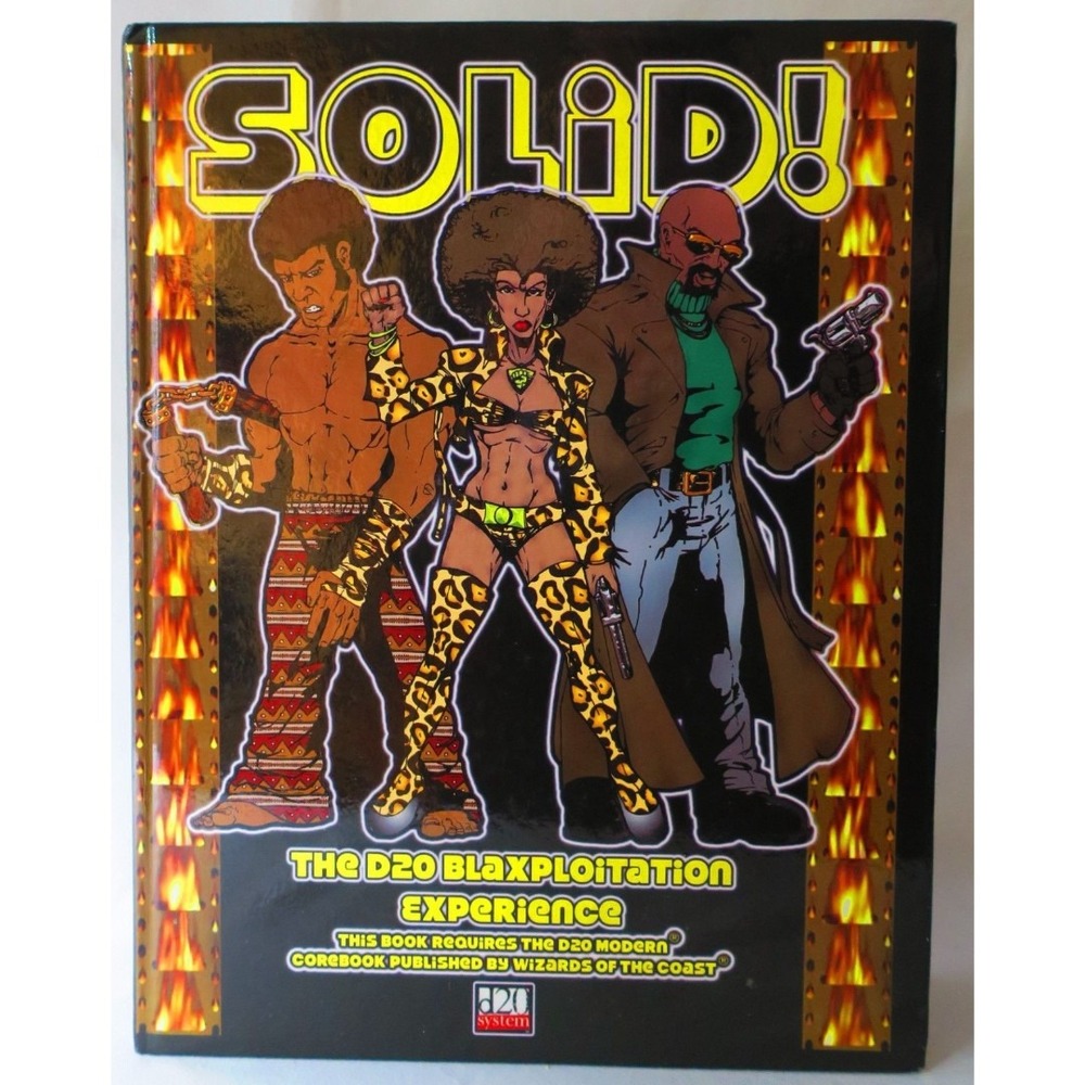 Solid! The d20 Blaxploitation Experience RPG Wingnut Games d20 Modern Supplement